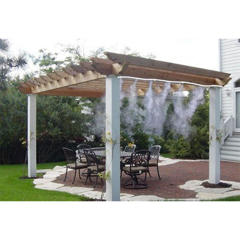 Sistema de Nebulización de Alto Rendimiento 10M | Kit de Refrigeración para Terraza, Jardín y Exterior