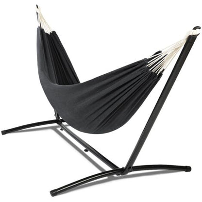Hamaca con Soporte Metálico y Tejido Multicolor | Hamaca para Jardín, Terraza y Exterior