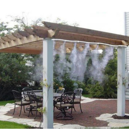 Sistema de Nebulización de Alto Rendimiento 10M | Kit de Refrigeración para Terraza, Jardín y Exterior