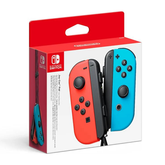 Set de Mandos Joy-Con para Switch – Controles Inalámbricos Azul y Rojo Neón con Vibración HD