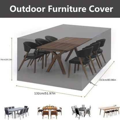 Funda Impermeable para Muebles de Jardín | Protección UV, Lluvia y Polvo para Exterior