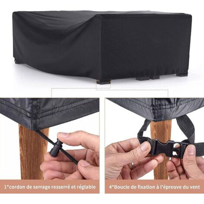 Funda Impermeable para Muebles de Jardín | Protección UV, Lluvia y Polvo para Exterior