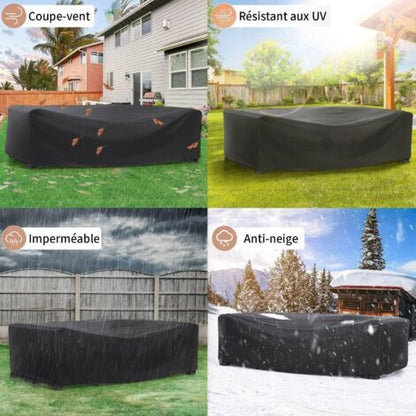 Funda Impermeable para Muebles de Jardín | Protección UV, Lluvia y Polvo para Exterior