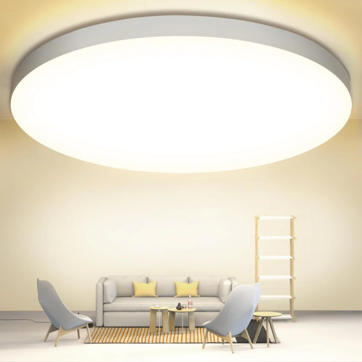 Plafón LED de Techo 24W – 2000LM, IP44, Luz Moderna para Dormitorio, Cocina y Baño