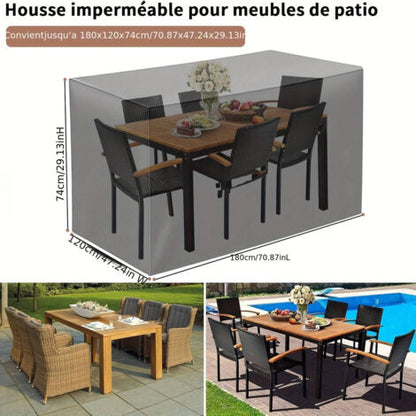 Funda Impermeable para Muebles de Jardín | Protección UV, Lluvia y Polvo para Exterior
