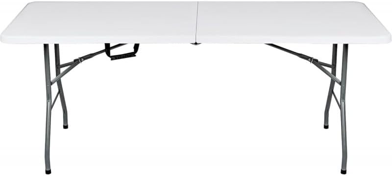 Mesa Plegable Portátil 180x70 cm – Mesa Rectangular para Camping, Jardín, Eventos y Reuniones