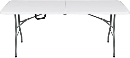Mesa Plegable Portátil 180x70 cm – Mesa Rectangular para Camping, Jardín, Eventos y Reuniones