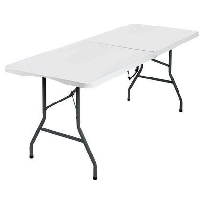 Mesa Plegable Portátil 180x70 cm – Mesa Rectangular para Camping, Jardín, Eventos y Reuniones