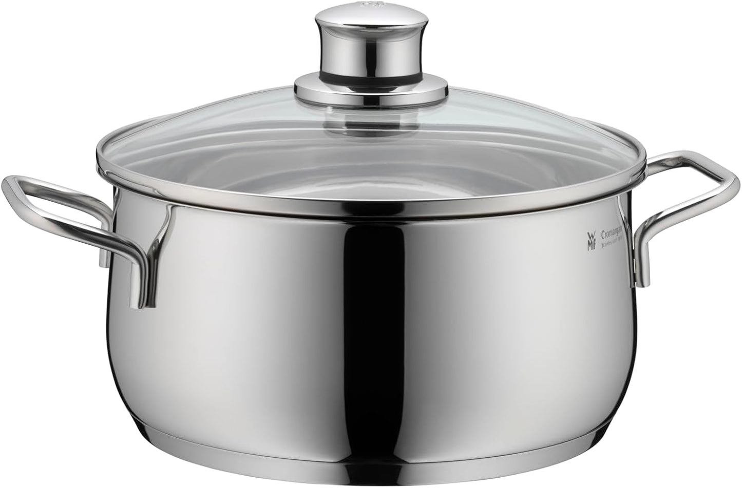 Batería de Cocina de 5 Piezas de Acero Inoxidable – Ollas Aptas para Inducción con Tapas de Cristal
