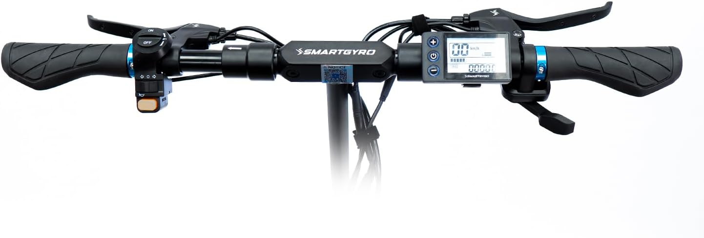 SMARTGYRO Speedway - Patinete Eléctrico para Adultos con Motor de 500W 48V, Batería 12.500 mAh, Doble suspensión Reforzada, Frenos de Disco, 4 Intermitentes, Scooter, 3 Modos de conducción