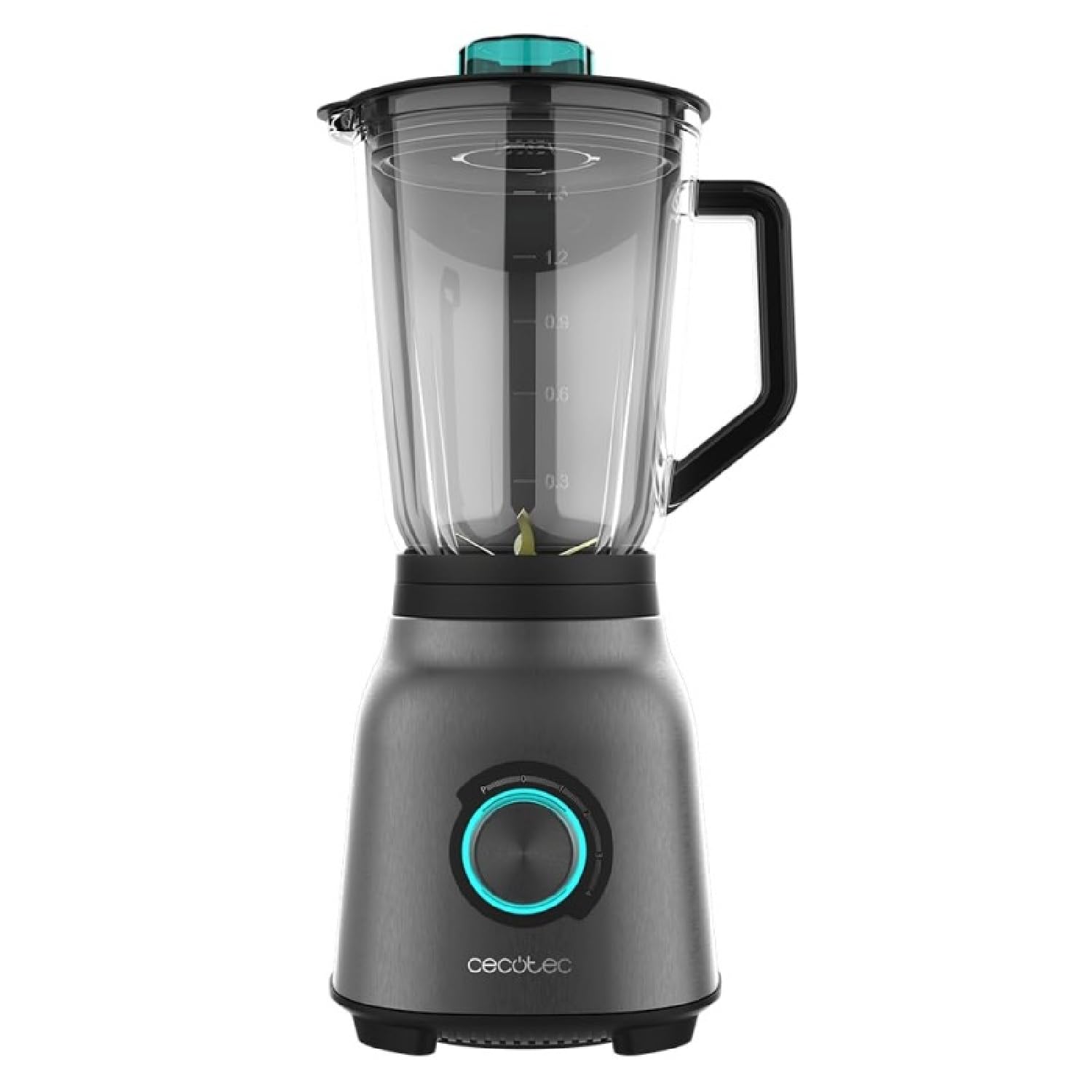 Cecotec Batidora de Vaso Power Black Titanium 2000MAX Mix Go. Potência Máxima de 2000W, Acabamentos em Acero Inoxidable, Cuchilla com Revestimento de Titanio Negro, Capacidade 1,5L