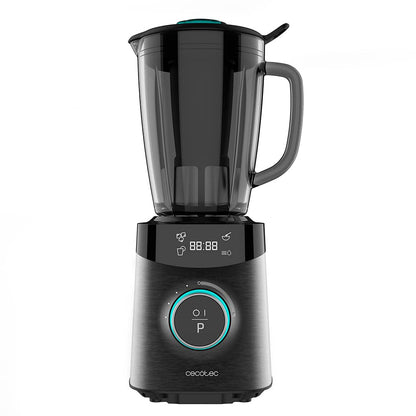 Cecotec Batidora de Vaso Power Black Titanium 2000MAX Mix Go. Potência Máxima de 2000W, Acabamentos em Acero Inoxidable, Cuchilla com Revestimento de Titanio Negro, Capacidade 1,5L