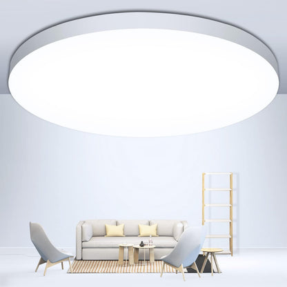 OUILA Plafón LED de Techo, 24W 2000LM 6500K, Lámpara de Techo IP44 Ø28cm, Plafones LED para Techo, Ideal para Dormitorio, Cocina, Pasillo, Baño y Sala