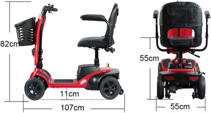 Silla de Ruedas Eléctrica para Adultos – Scooter de Movilidad Ligero, Plegable y Fácil de Usar
