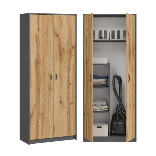 Armario Multiusos para Escobas – Mueble Organizador 180 x 74 x 35 cm