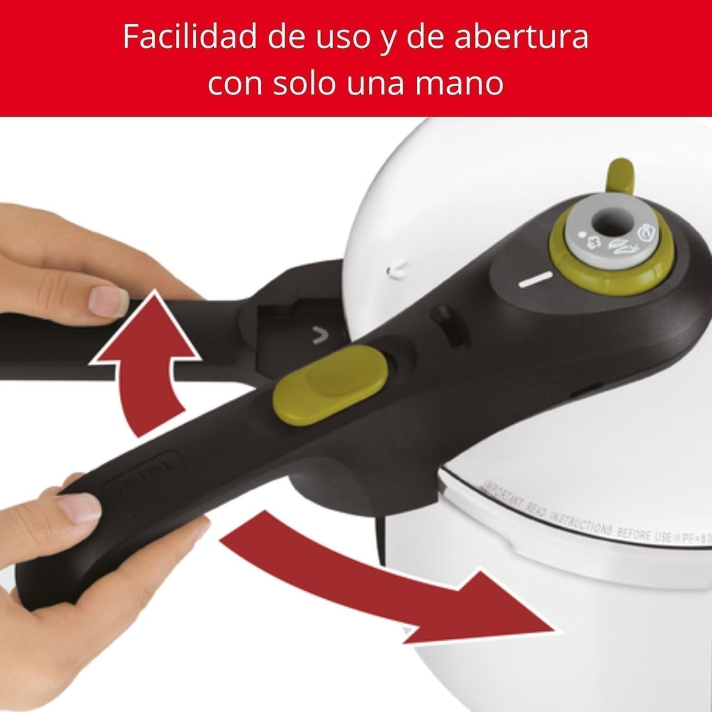 Olla a Presión 6L de Acero Inoxidable – Cocción Rápida, Ahorro de Energía y Sistema de Seguridad 5 Puntos