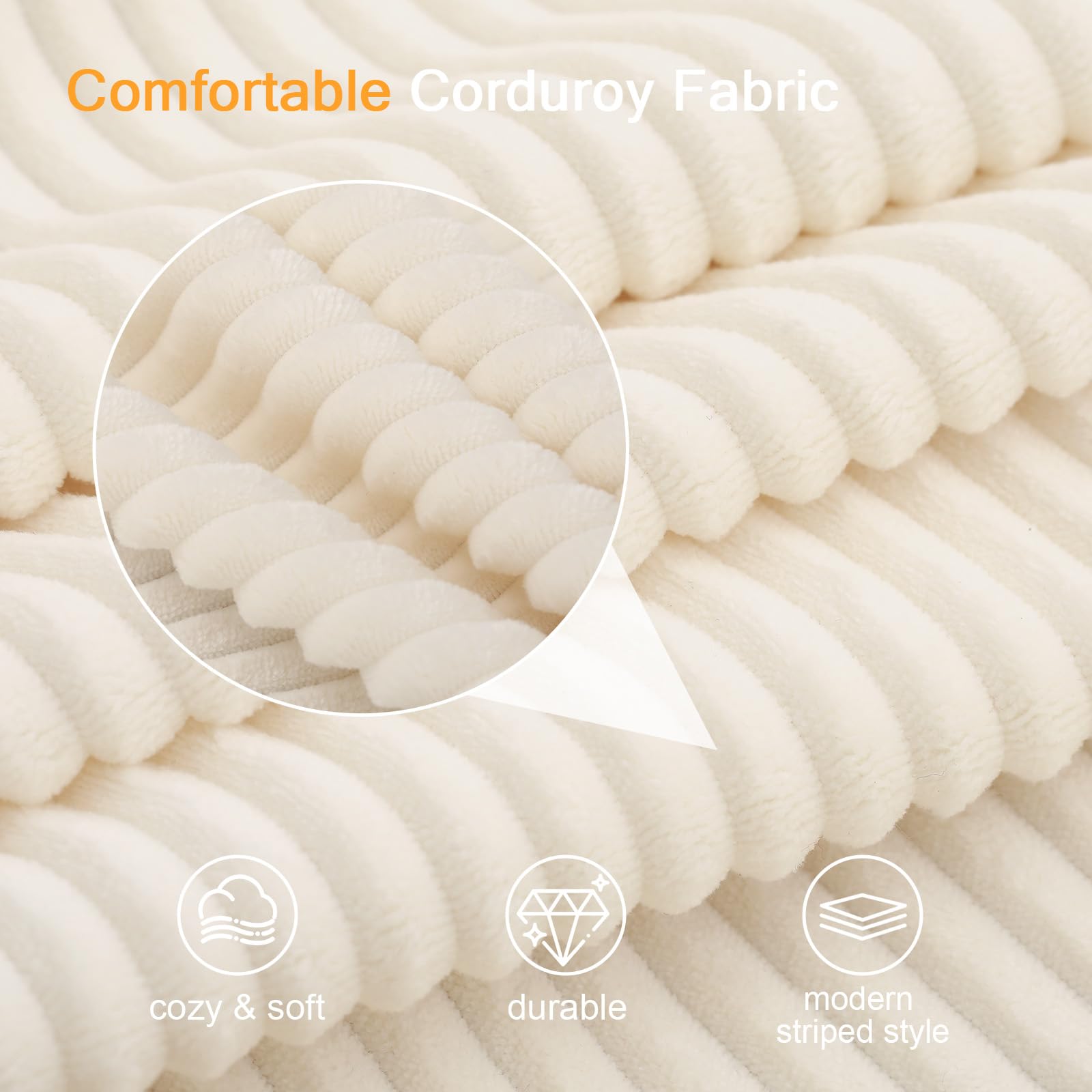 MeMoreCool Sofá-cama conversível, sofá dobrável de veludo con almofadas, sofá sem ossos, confortável sofá de dois lugares para sala de estar e quarto, cor bege