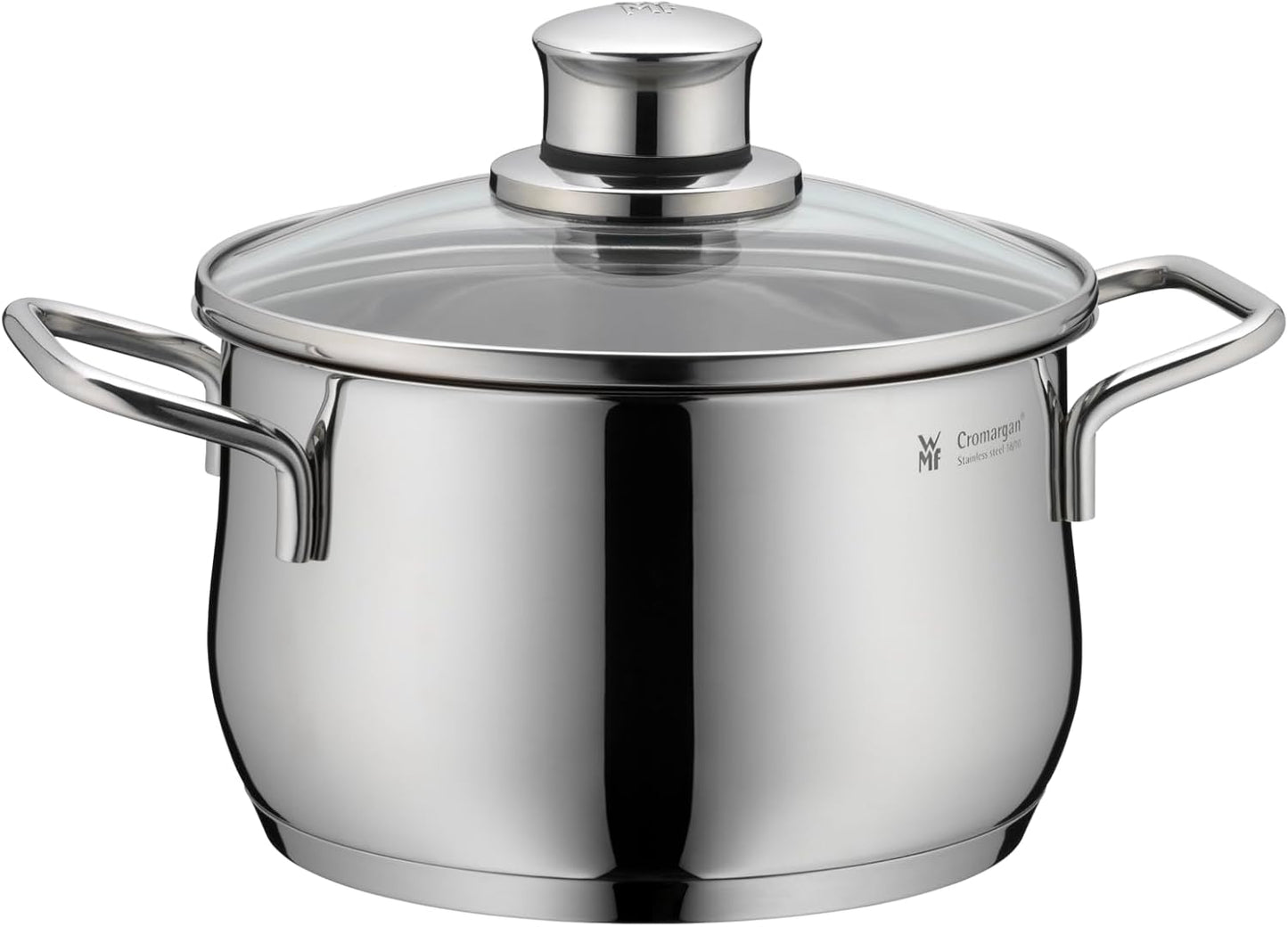 Batería de Cocina de 5 Piezas de Acero Inoxidable – Ollas Aptas para Inducción con Tapas de Cristal