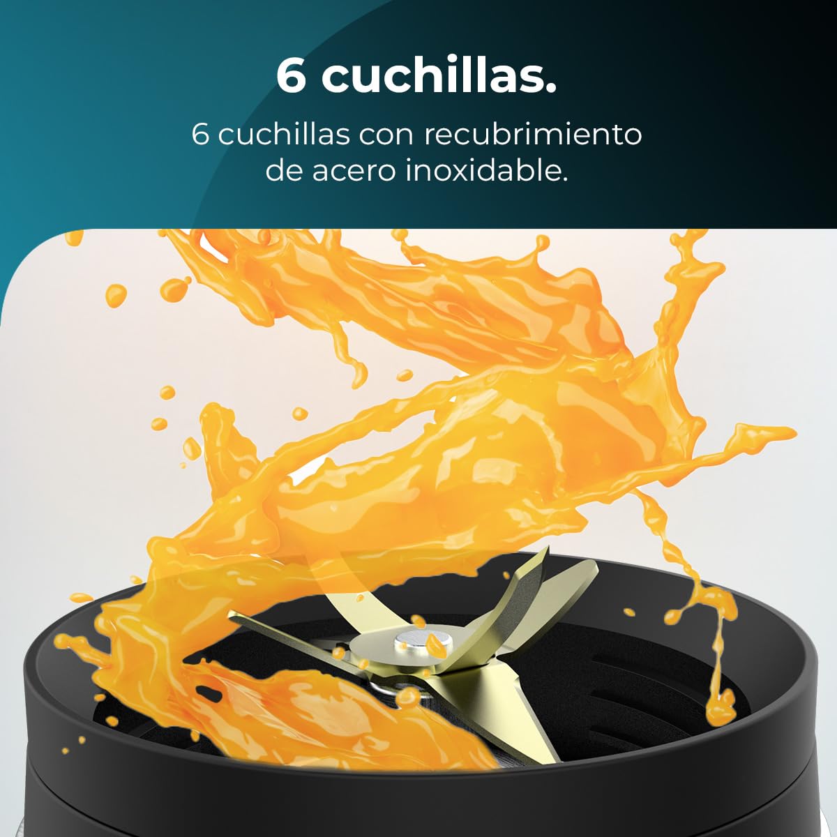 Cecotec Batidora de Vaso Power Black Titanium 2000MAX Mix Go. Potência Máxima de 2000W, Acabamentos em Acero Inoxidable, Cuchilla com Revestimento de Titanio Negro, Capacidade 1,5L