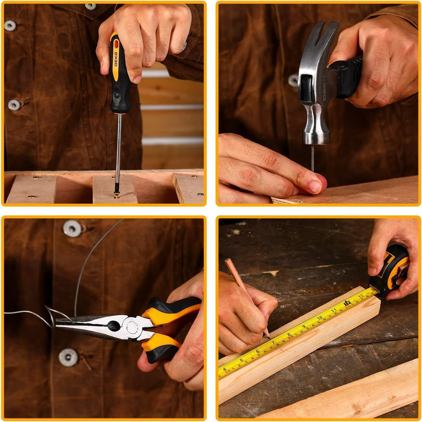 Kit de Herramientas Completo con Taladro Atornillador 8V – Maletín 126 Piezas para Bricolaje y Hogar