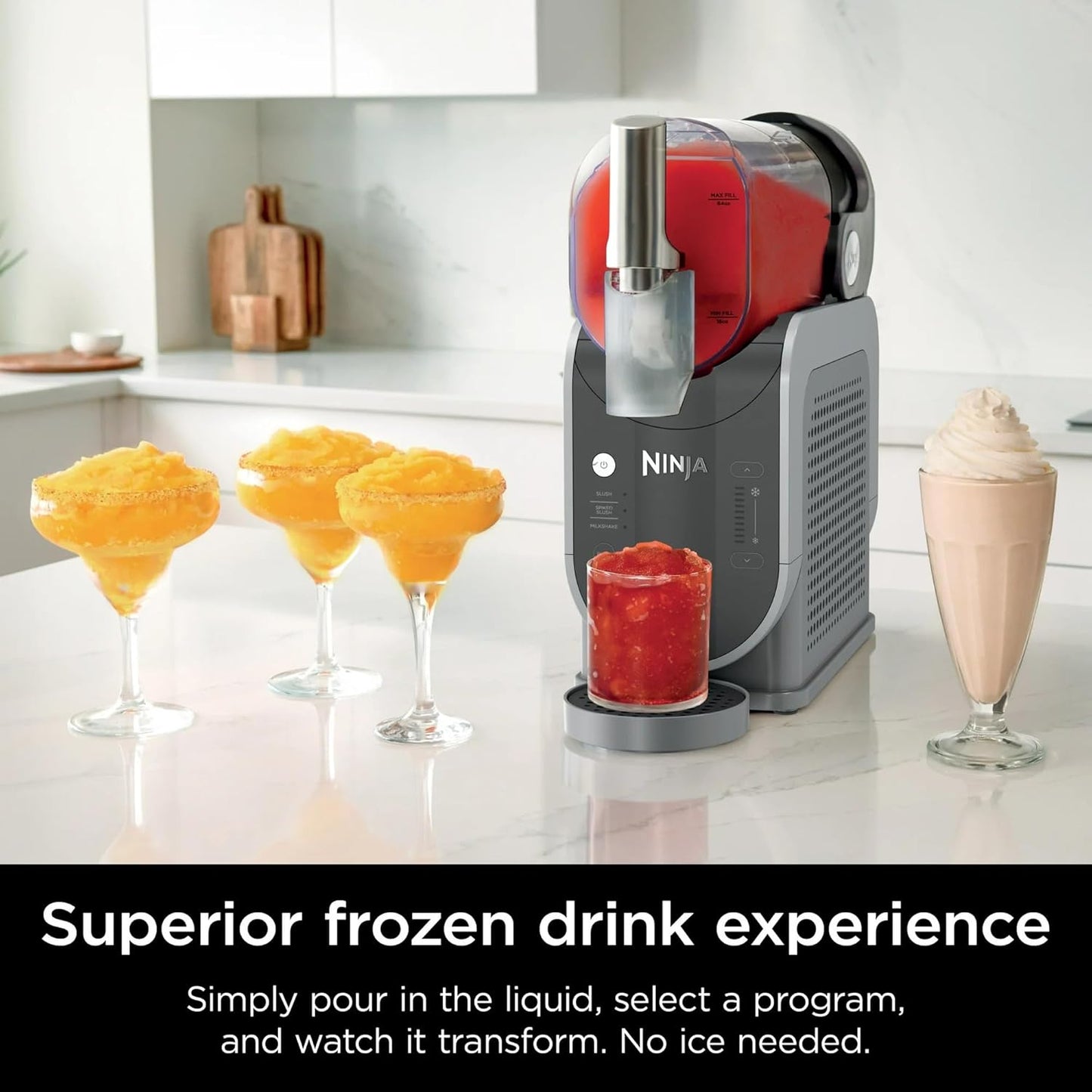 Máquina Profesional de Bebidas Congeladas 72 oz – Preparador de Granizados, Frappés y Bebidas Heladas con 3 Programas