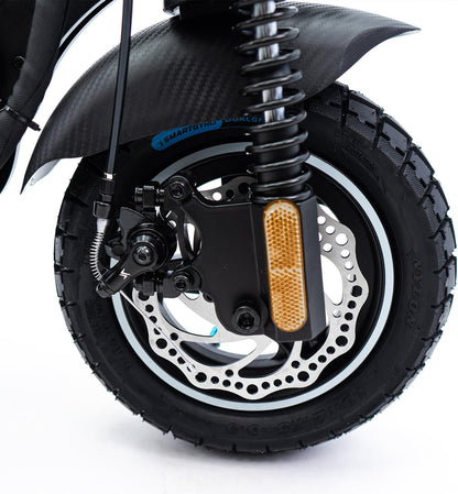 SMARTGYRO Speedway - Patinete Eléctrico para Adultos con Motor de 500W 48V, Batería 12.500 mAh, Doble suspensión Reforzada, Frenos de Disco, 4 Intermitentes, Scooter, 3 Modos de conducción