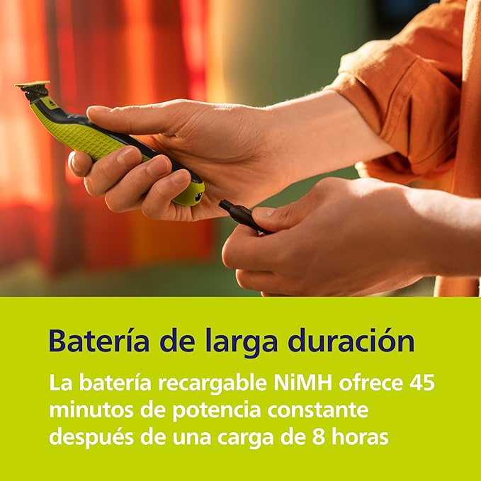 Afeitadora Híbrida OneBlade 360 – Recortadora Eléctrica con Peine Ajustable 5 en 1