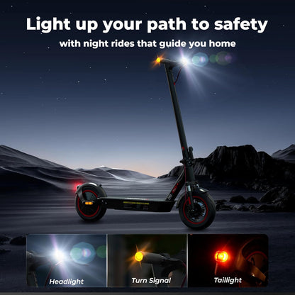 Patinete Eléctrico Plegable para Adultos – Autonomía 40–50 km, Ruedas 10”, Doble Suspensión y Control por App
