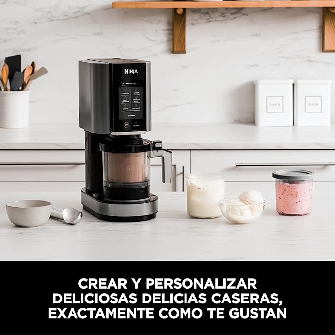 Heladera Multifunción 1,4L – Máquina para Helado, Gelato, Sorbete, Smoothies y Batidos con 7 Programas