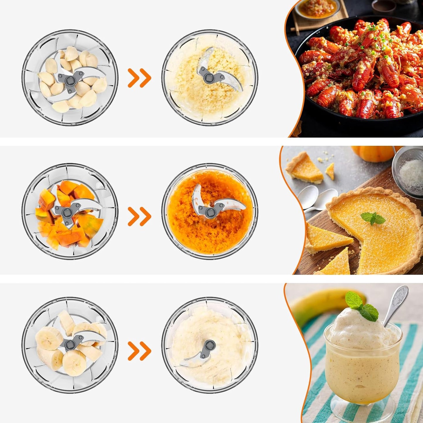 Picadora Manual de Alimentos Multifuncional – Cortador para Cebolla, Ajo y Verduras con Sistema de Tirador