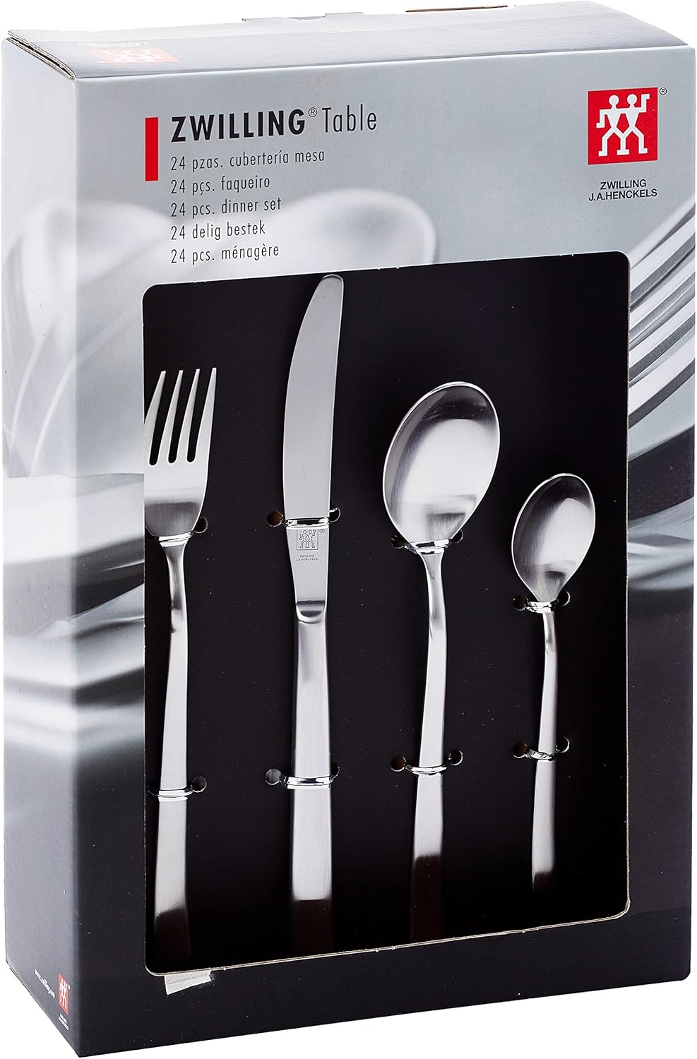 Juego de Cubiertos de Mesa 24 Piezas – Set Elegante de Acero Inoxidable para 6 Personas